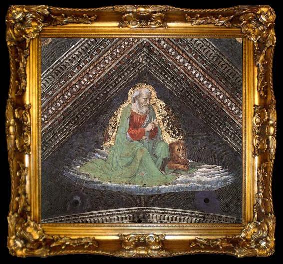 framed  GHIRLANDAIO, Domenico St Mark the Evangelist, ta009-2